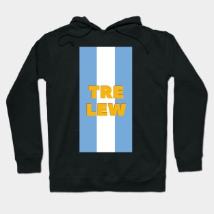 Trelew in Argentine Flag Colors Vertical Hoodie